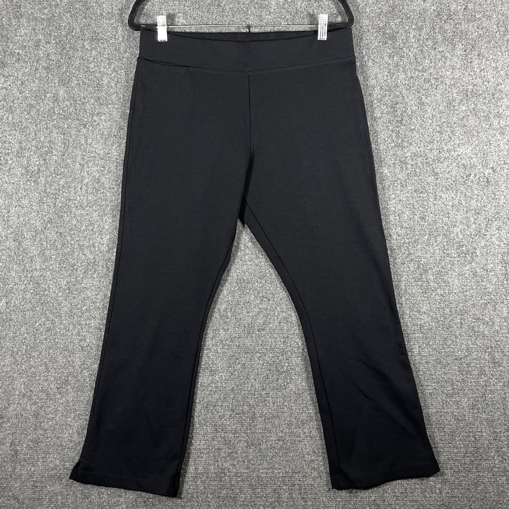 American Giant Ponte Kick Flare Pull On Pants Black Size 16 / 25" inseam #3379